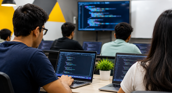 Student learning Ionic app development for mobile 