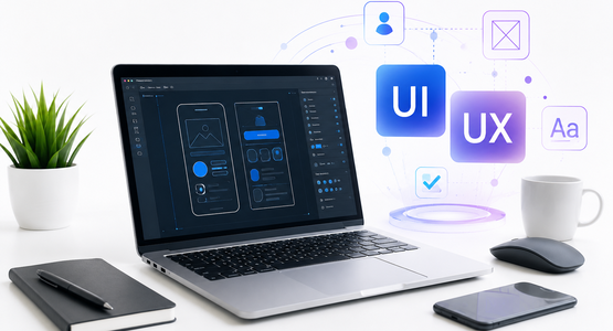UI and UX design process for creating modern respo